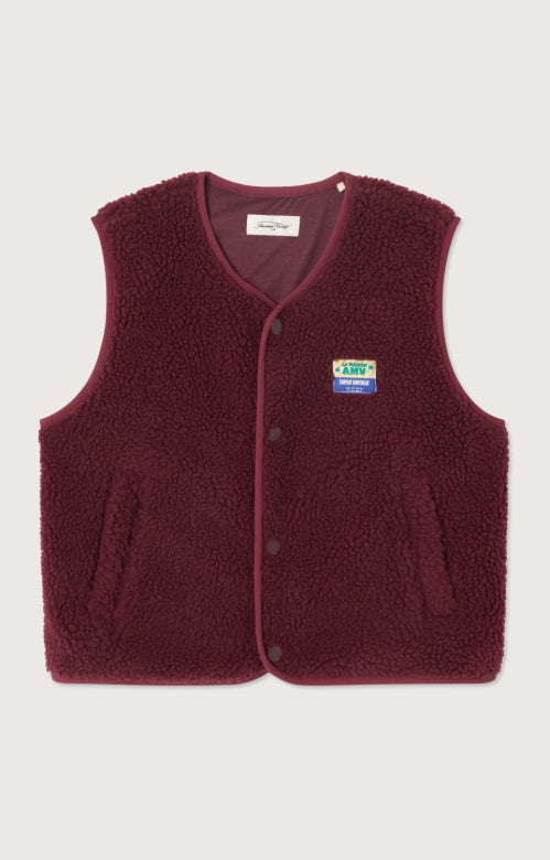 American Vintage - hoktown teddy bodywarmer - bordeaux