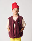 American Vintage - hoktown teddy bodywarmer - bordeaux