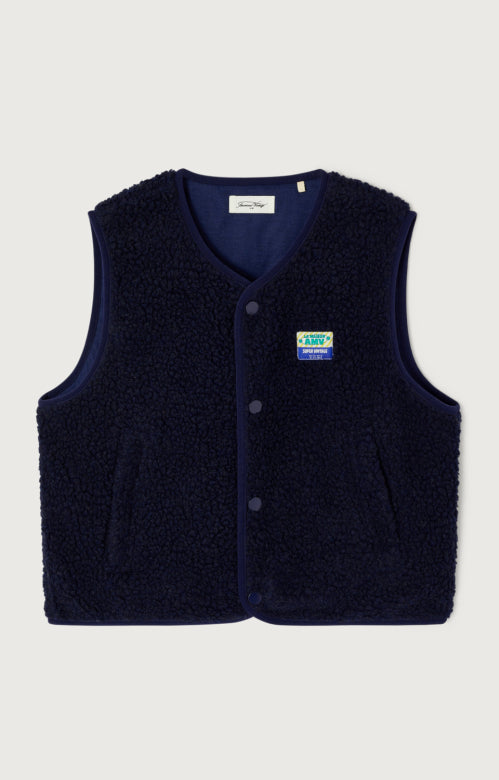 American Vintage - hoktown teddy bodywarmer - navy
