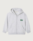American Vintage - baptown zip hoodie - grey melange