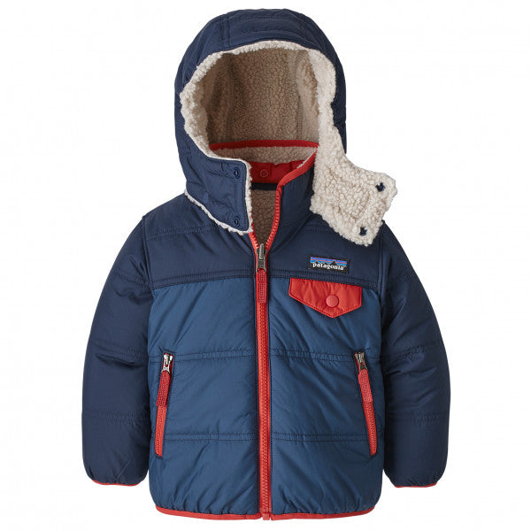 Patagonia - reversible tribles hooded jacket - stone blue