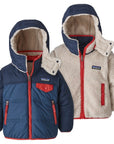 Patagonia - reversible tribles hooded jacket - stone blue
