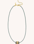 Mya Bay - necklace - gilded gold - blue talisman