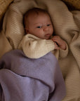 Hvid - Blanket gust - lilac