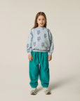 the campamento - kids - Bouquets Light Blue Sweatshirt