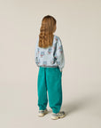 the campamento - kids - Bouquets Light Blue Sweatshirt
