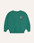 the campamento - kids - Smiling Face Green Sweatshirt