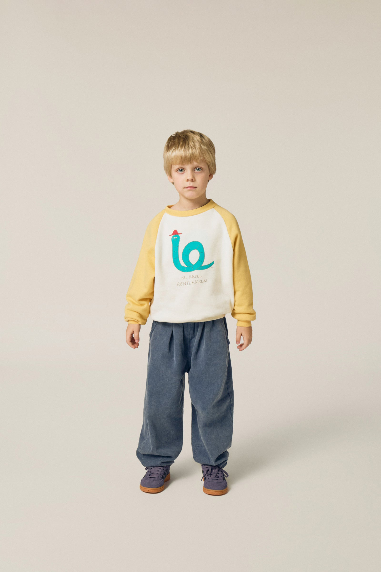 the campamento - kids - Gentleman Color Block Sweatshirt