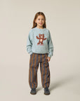 the campamento - kids - Bear Light Blue Sweatshirt