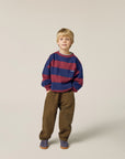 the campamento - kids - Blue Stripes Sweatshirt
