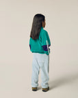 the campamento - kids - Green Color Block Sweatshirt