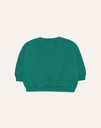 the campamento - Smiling Face Green Baby Sweatshirt