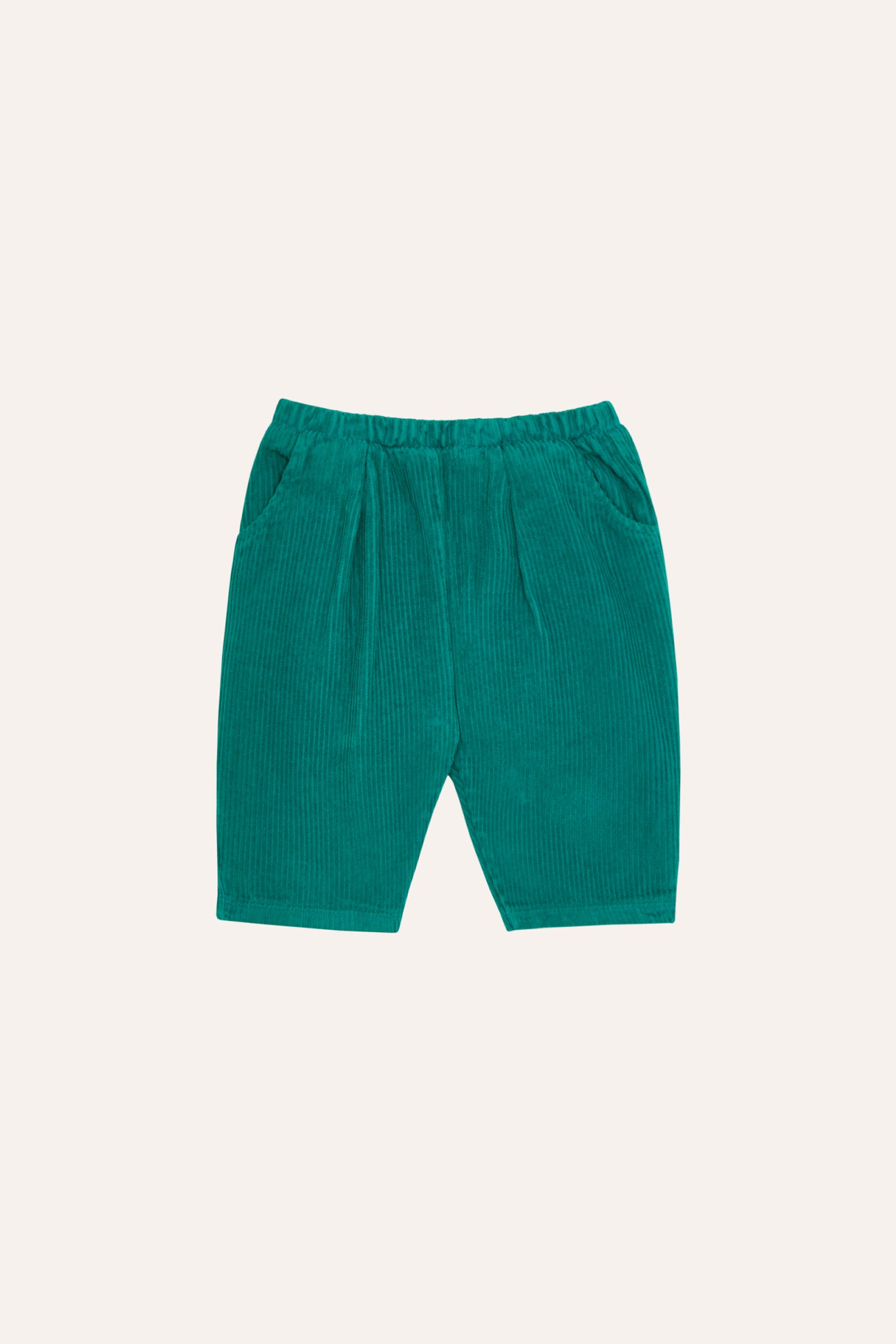 the campamento - Green Corduroy Baby Trousers