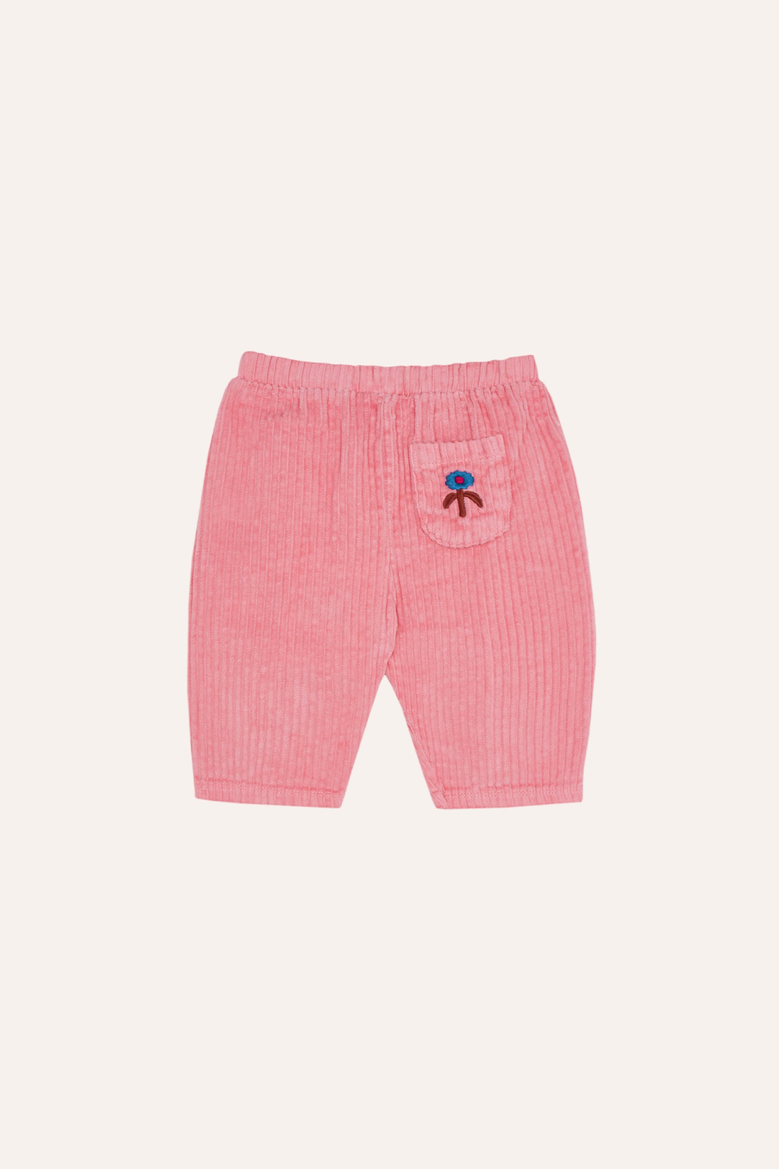 the campamento - Pink Corduroy Baby Trousers