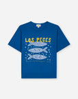 We are kids - dylan tee - bright blue los peces