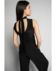 Indee - wanna - lurex top with scarf - black