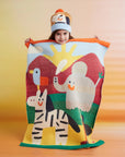 Halcyon nights - zoo fluffy knit blanket