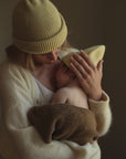 HVID - Newborn beanie - fonzie - light yellow - Hyggekids