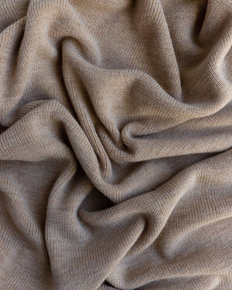 Hvid - Blanket - felix - sand - Hyggekids